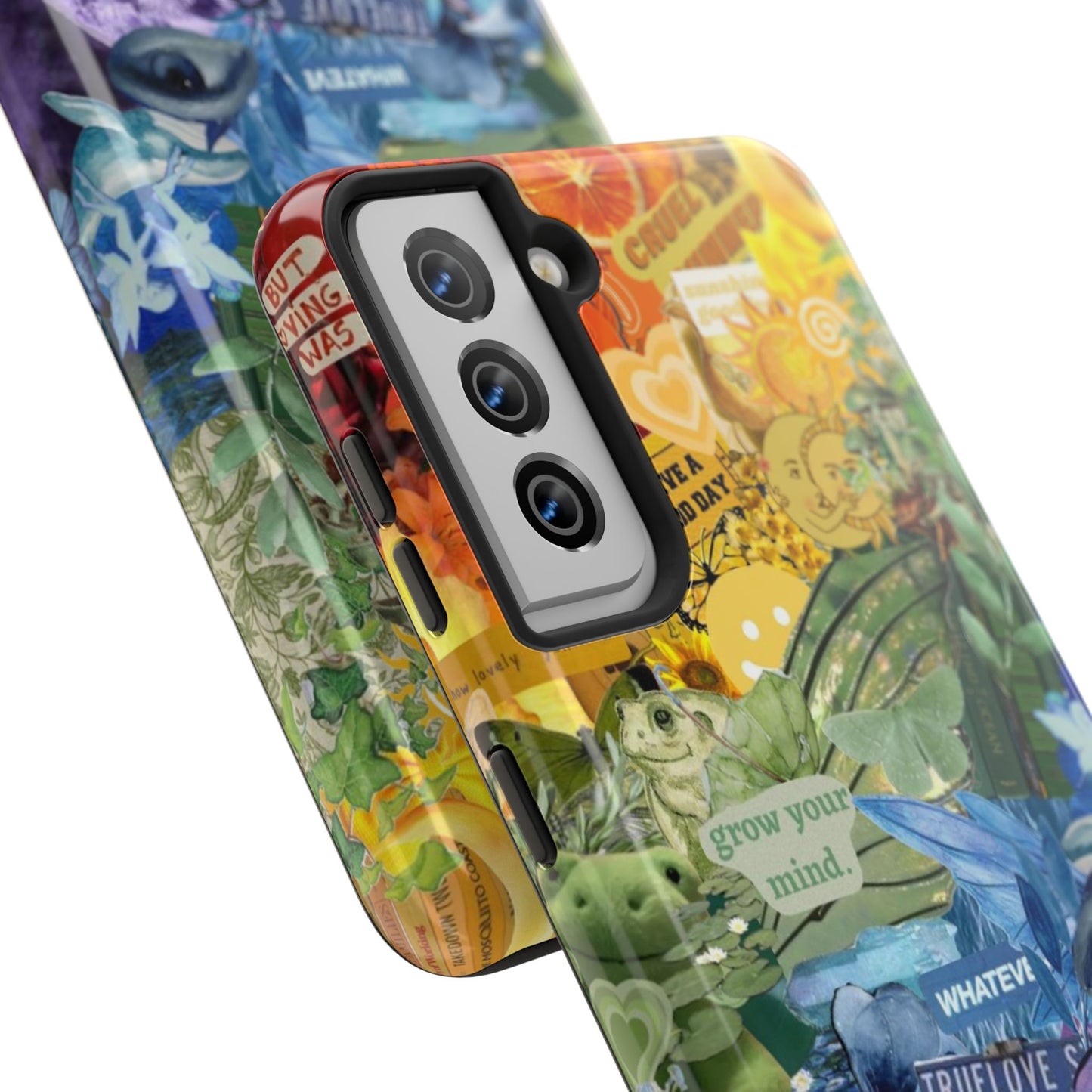 Collage Art Phone Case — 'Grow Your Mind' Lavender Haze Tough Case