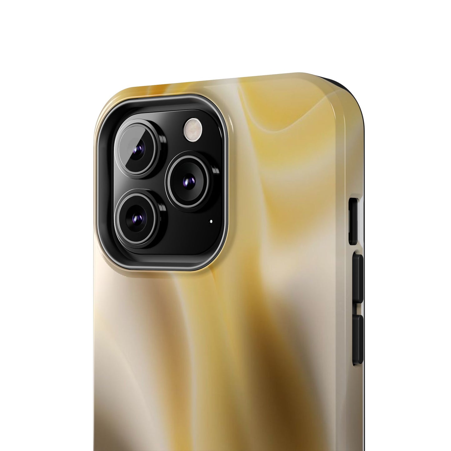 Gold Marble Tough Phone Case — Protective iPhone Case with Elegant Swirl Design