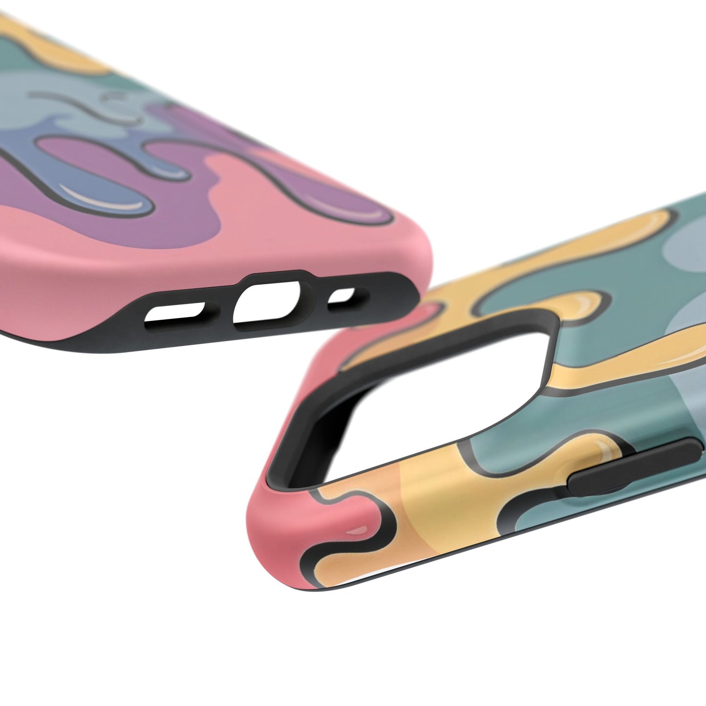 Colorful Drip Magnetic Phone Case — Impact-Resistant iPhone Cover