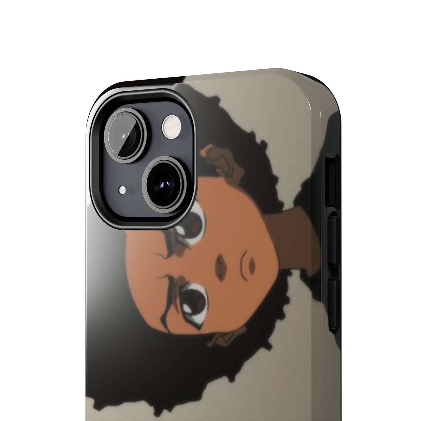 Tough Phone Case — Afro Anime Duo Face Design, Protective Shockproof Cover