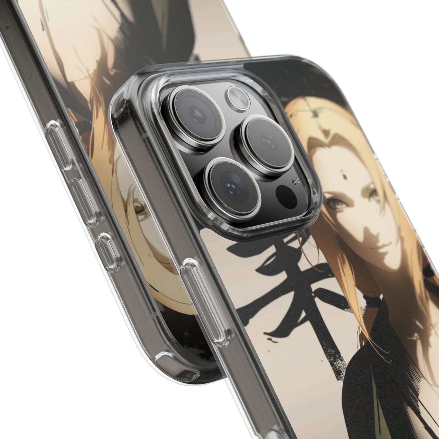Clear Anime Character Impact-Resistant Phone Case