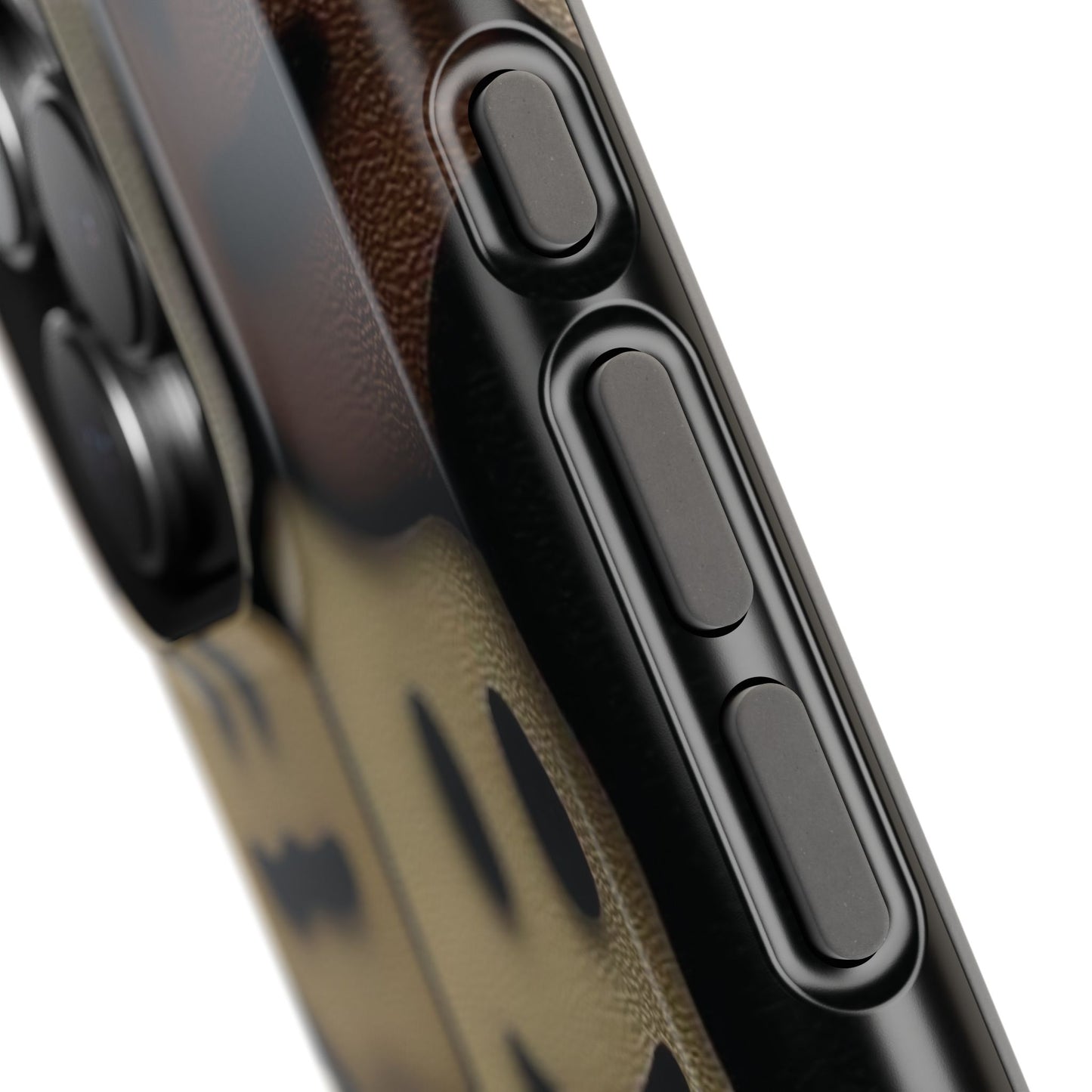 Magnetic Impact-Resistant Case — Brown Smiley Tile Phone Cover