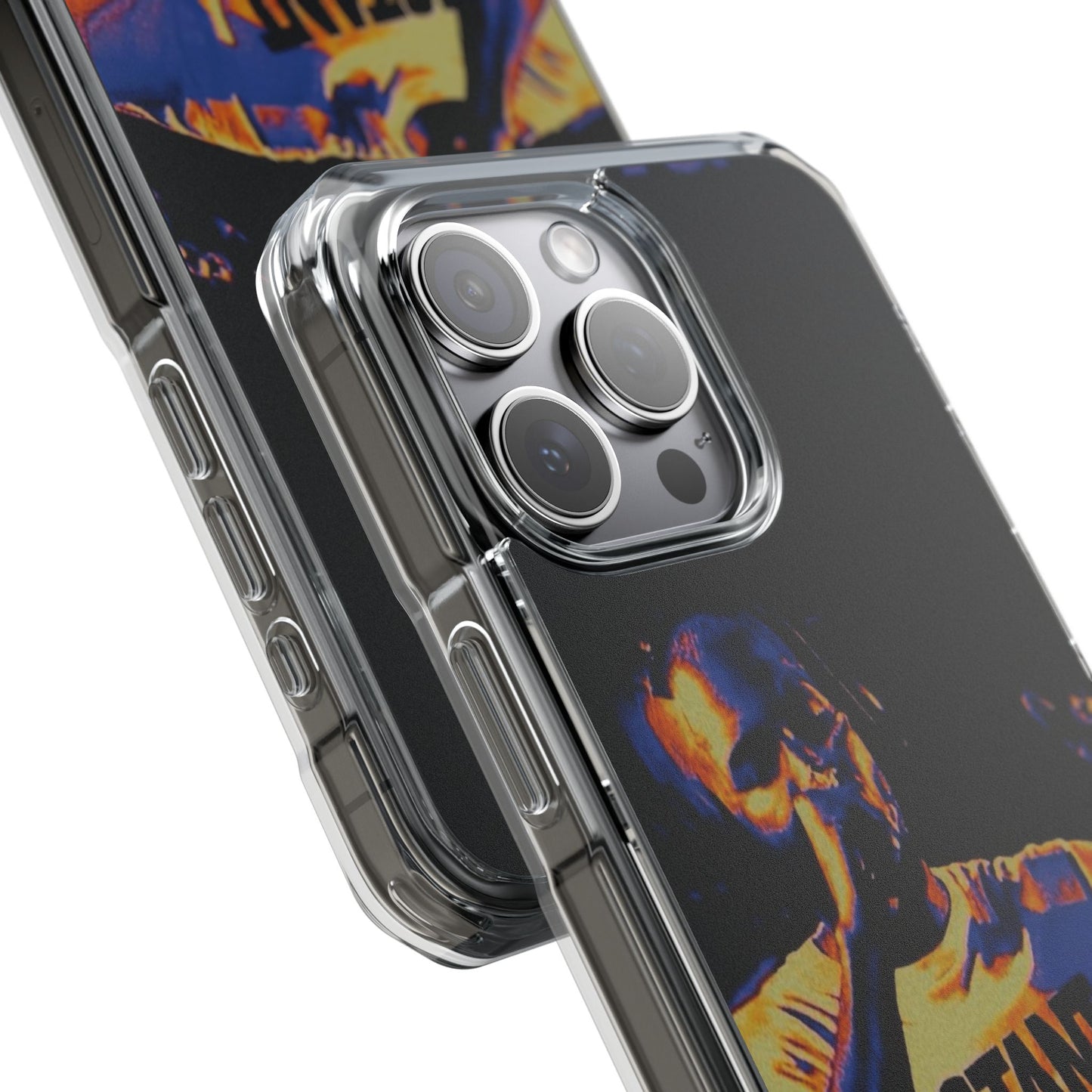 Clear Magnetic Phone Case — Live Concert Microphone Design