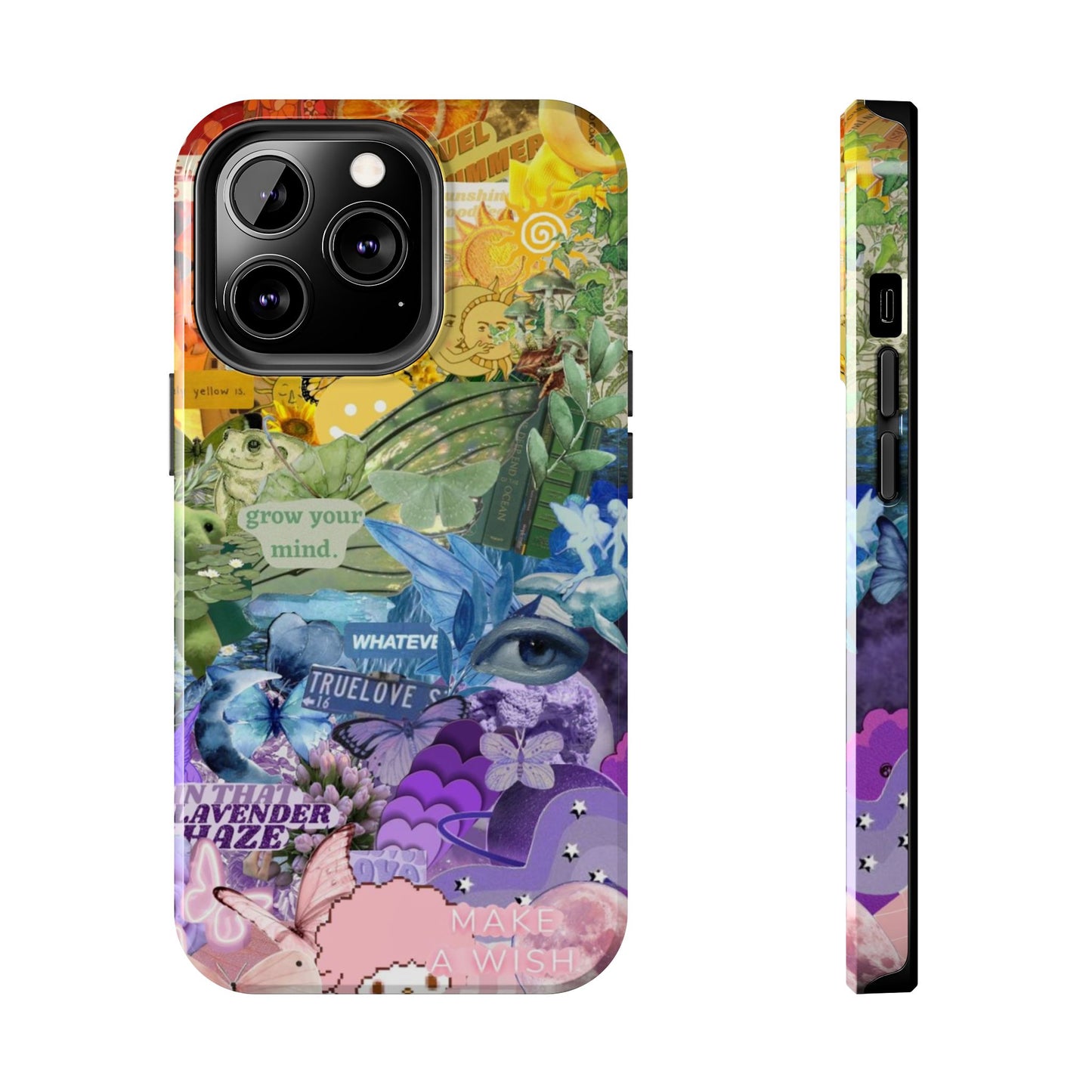 Collage Art Phone Case — 'Grow Your Mind' Lavender Haze Tough Case