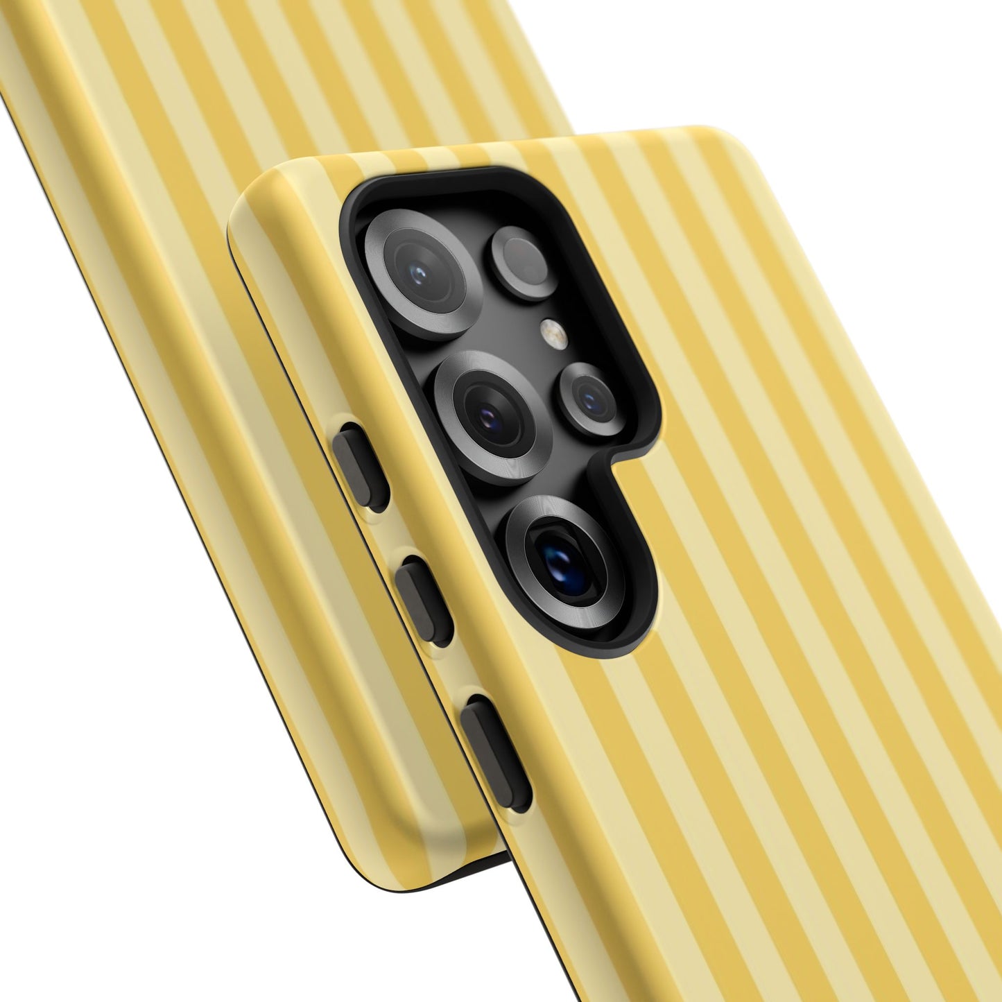 Yellow Stripe Tough Phone Case — Durable Protective iPhone Cover