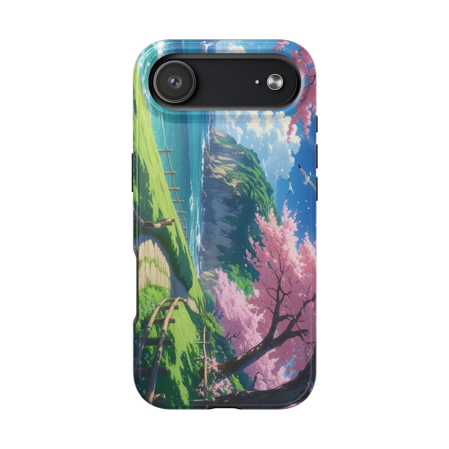 Tough Phone Case — Scenic Cherry Blossom Landscape Phone Cover