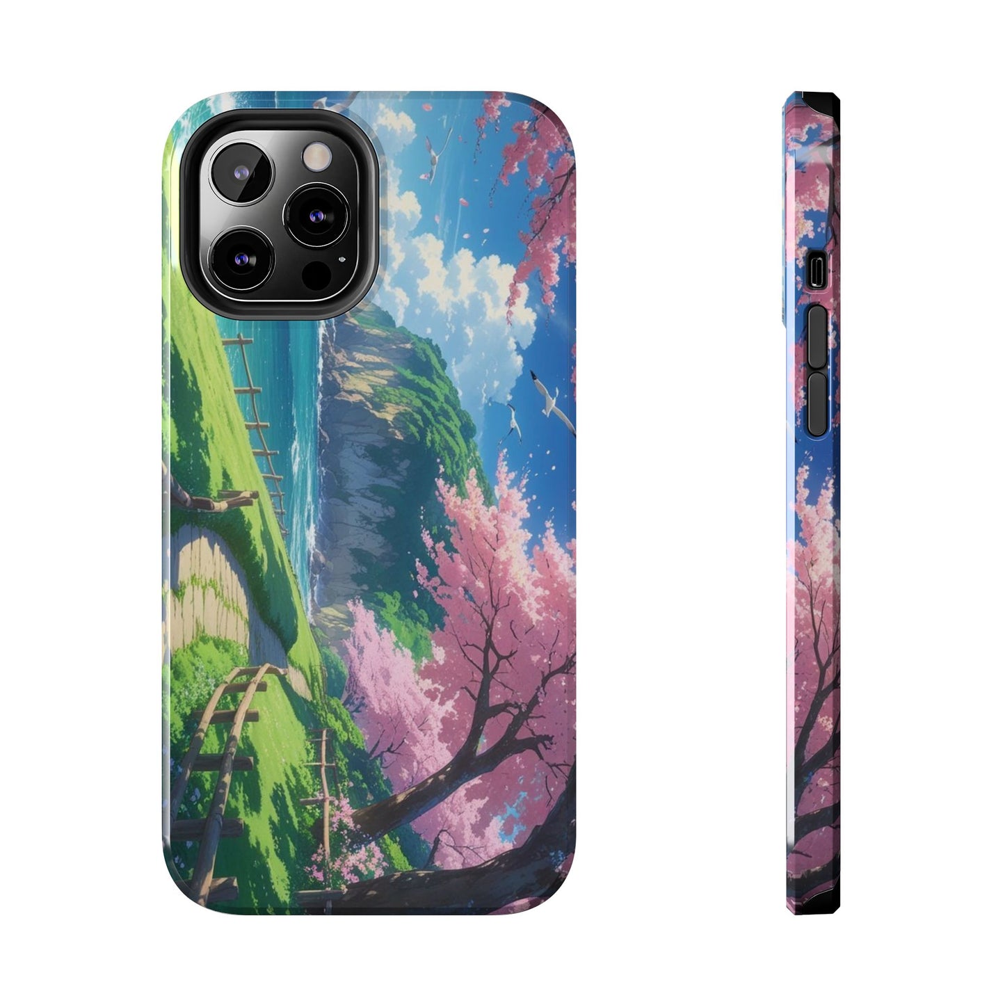 Tough Phone Case — Scenic Cherry Blossom Landscape Phone Cover
