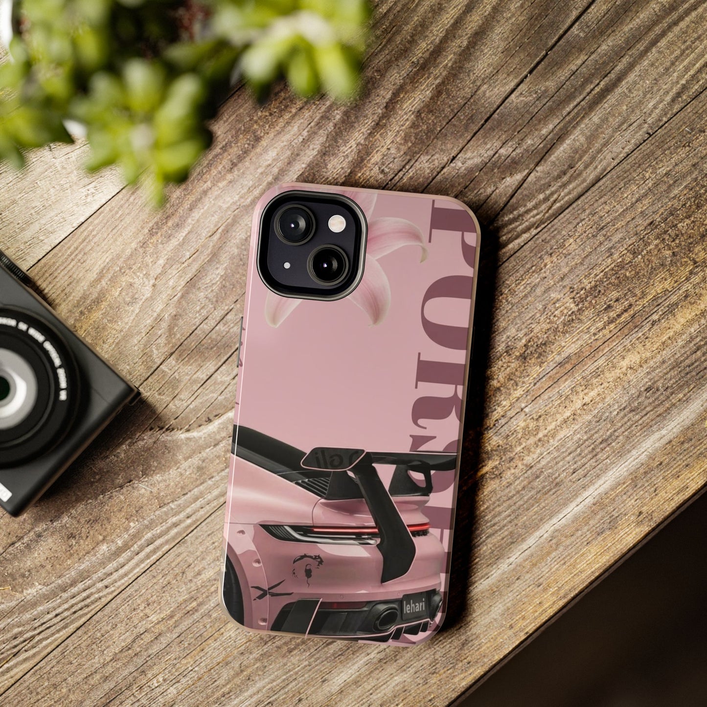 Pink Racing Car Tough Phone Case — 'Queen' Sportback Design
