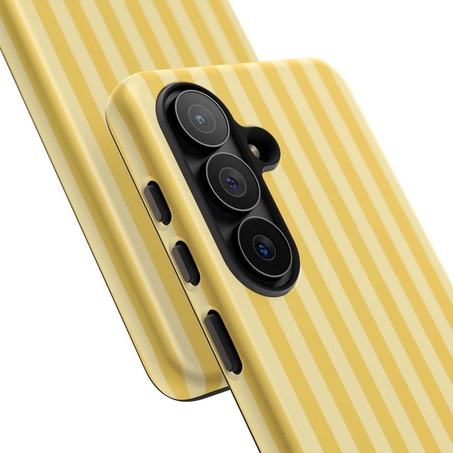 Yellow Stripe Tough Phone Case — Durable Protective iPhone Cover