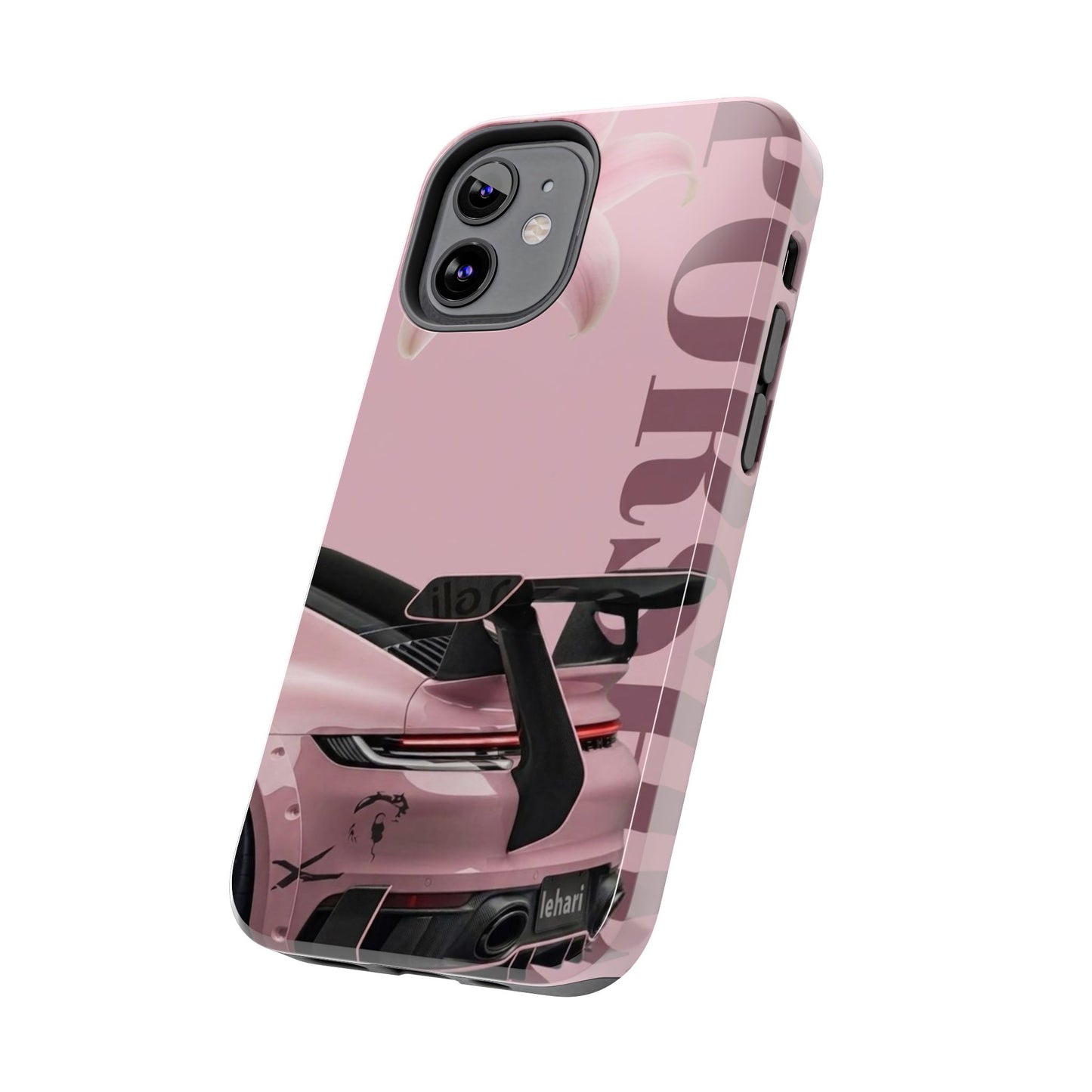 Pink Racing Car Tough Phone Case — 'Queen' Sportback Design