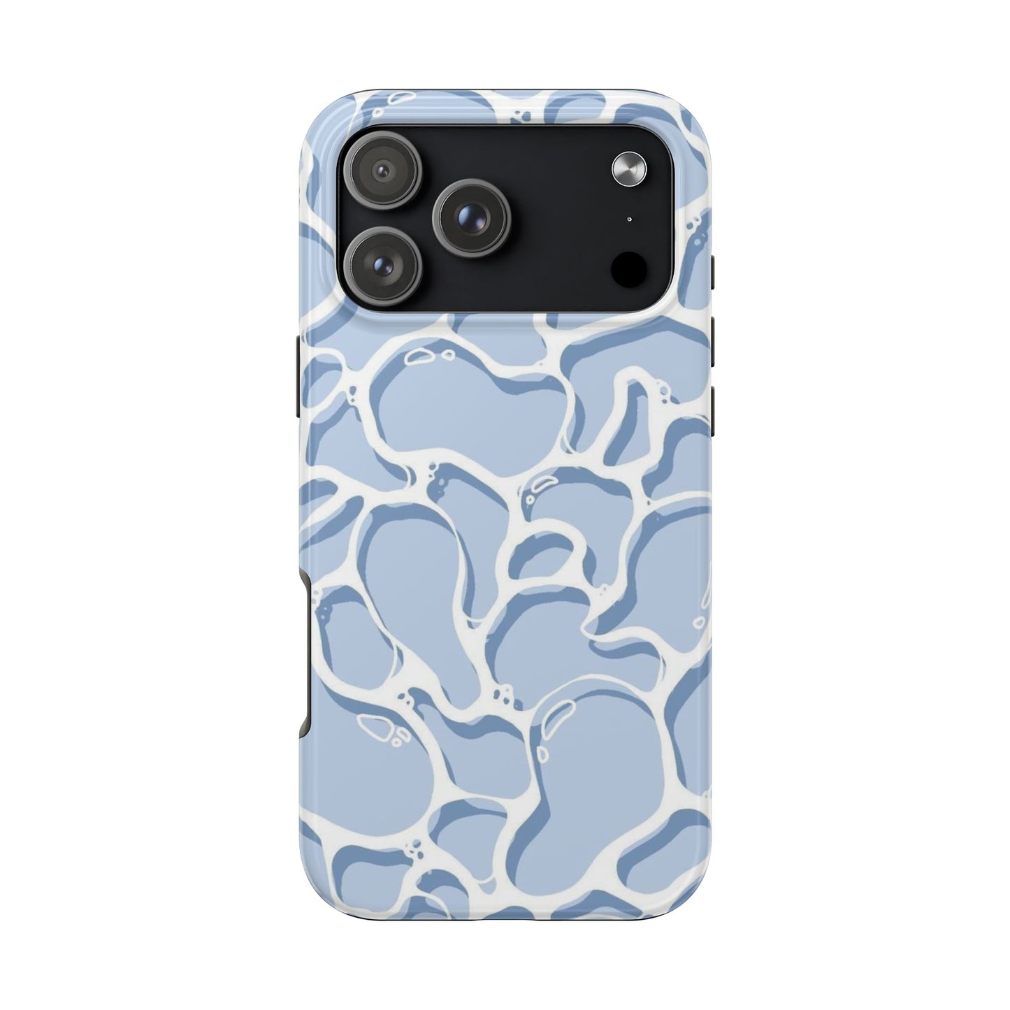 Blue Abstract Pool Pattern Tough Phone Case