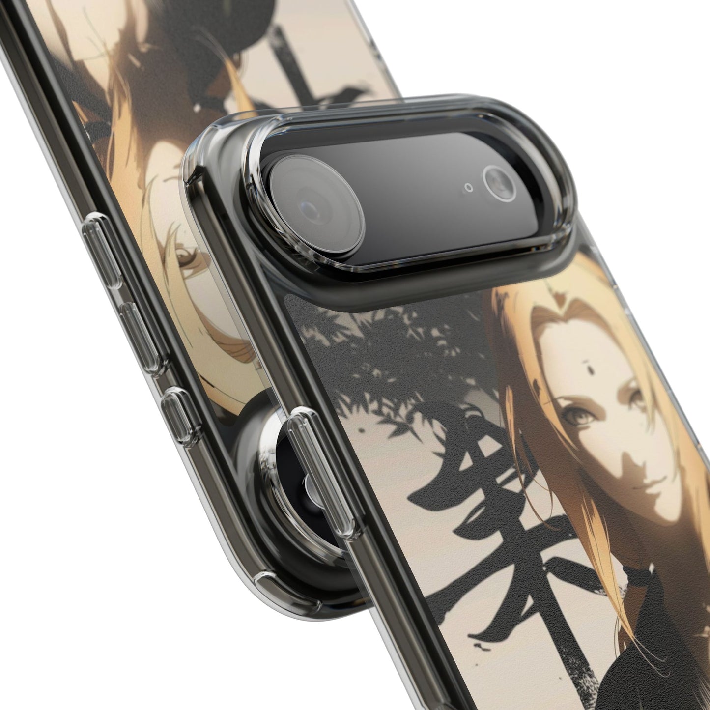 Clear Anime Character Impact-Resistant Phone Case