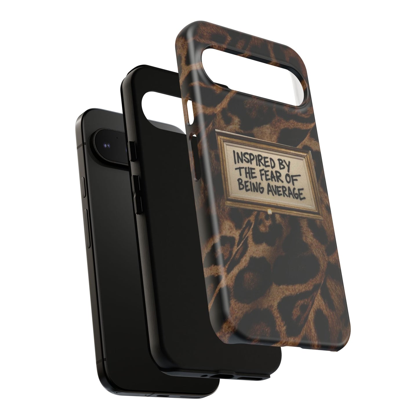 Leopard 'Inspired by the Fear of Being Average' Phone Case