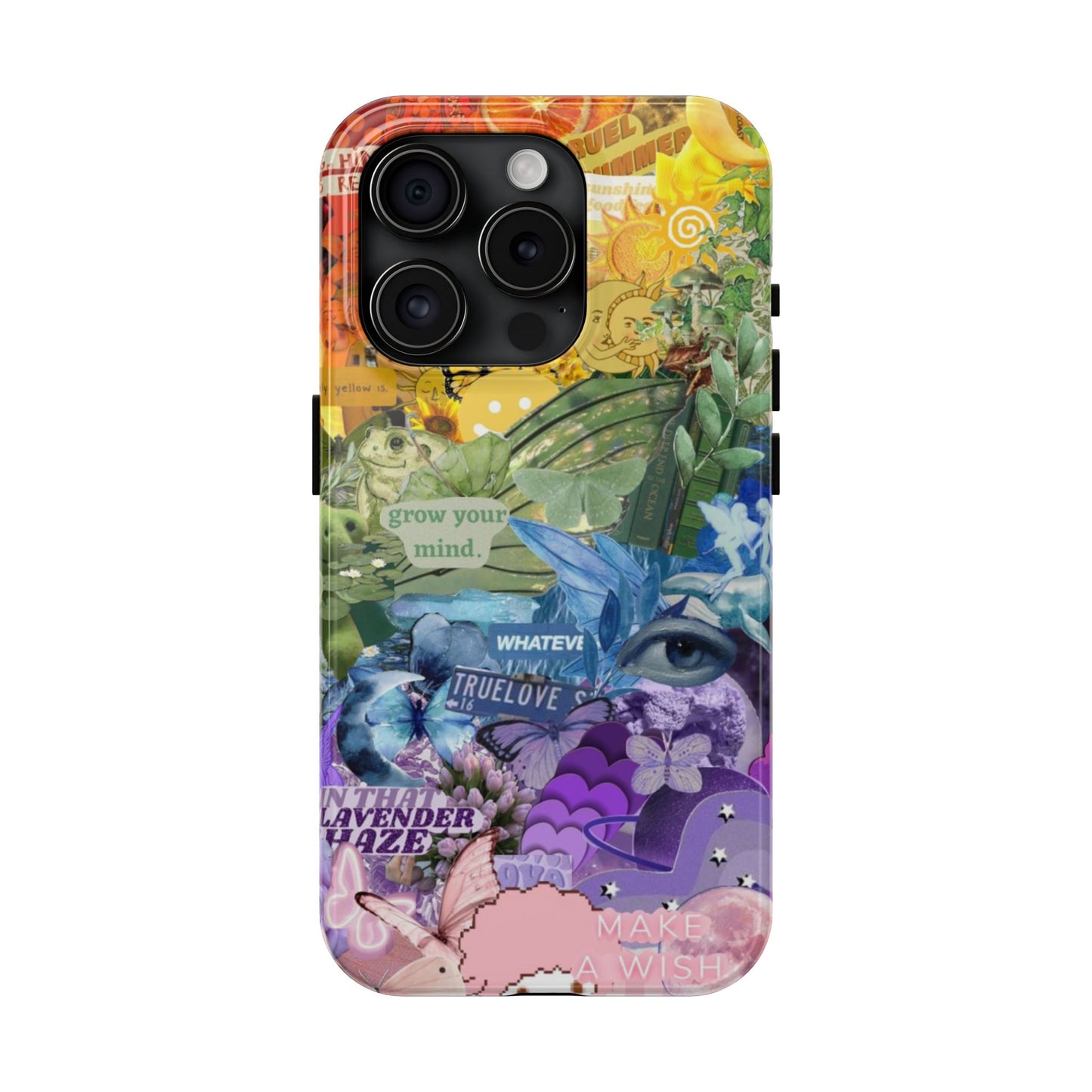 Collage Art Phone Case — 'Grow Your Mind' Lavender Haze Tough Case