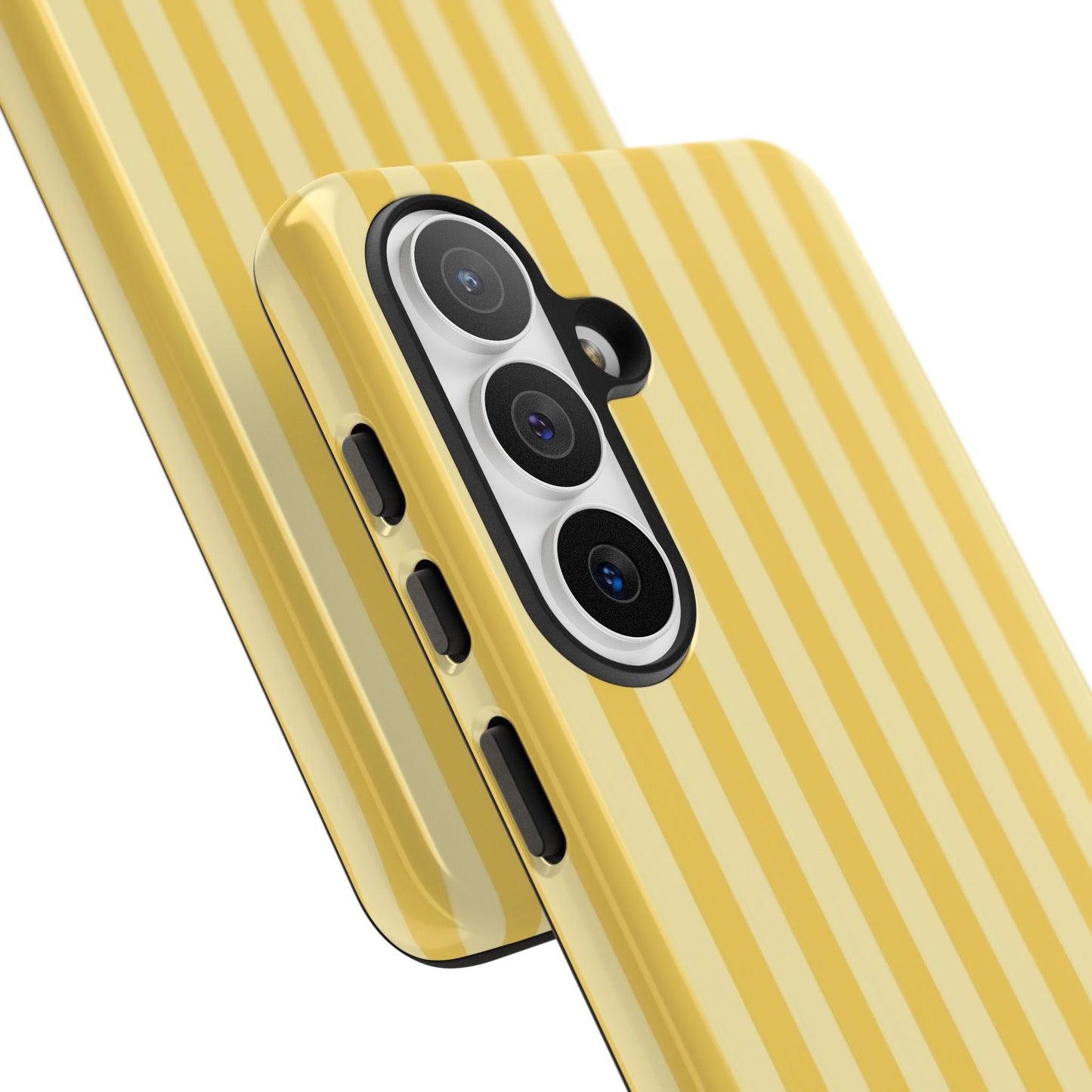 Yellow Stripe Tough Phone Case — Durable Protective iPhone Cover