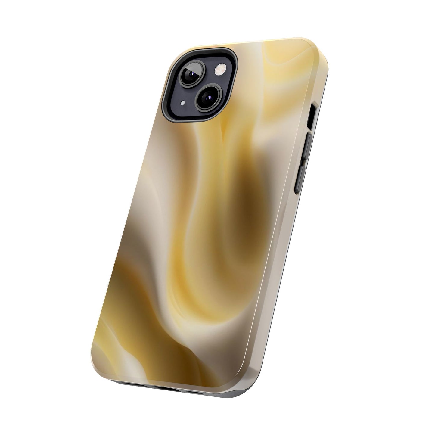 Gold Marble Tough Phone Case — Protective iPhone Case with Elegant Swirl Design