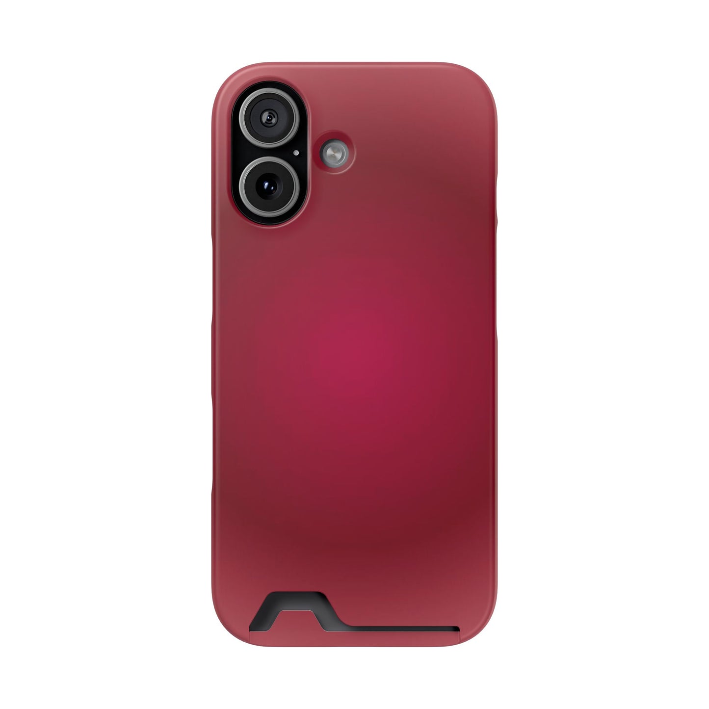Slim Card-Holder Phone Case — Magnetic Red Wallet Cover
