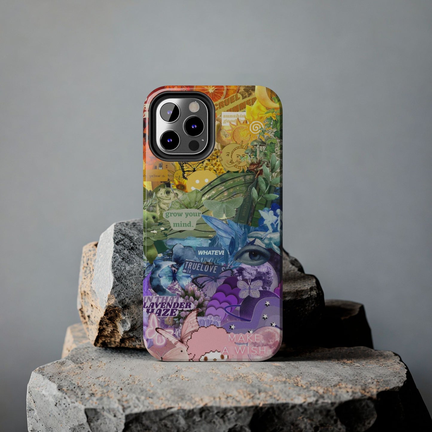 Collage Art Phone Case — 'Grow Your Mind' Lavender Haze Tough Case