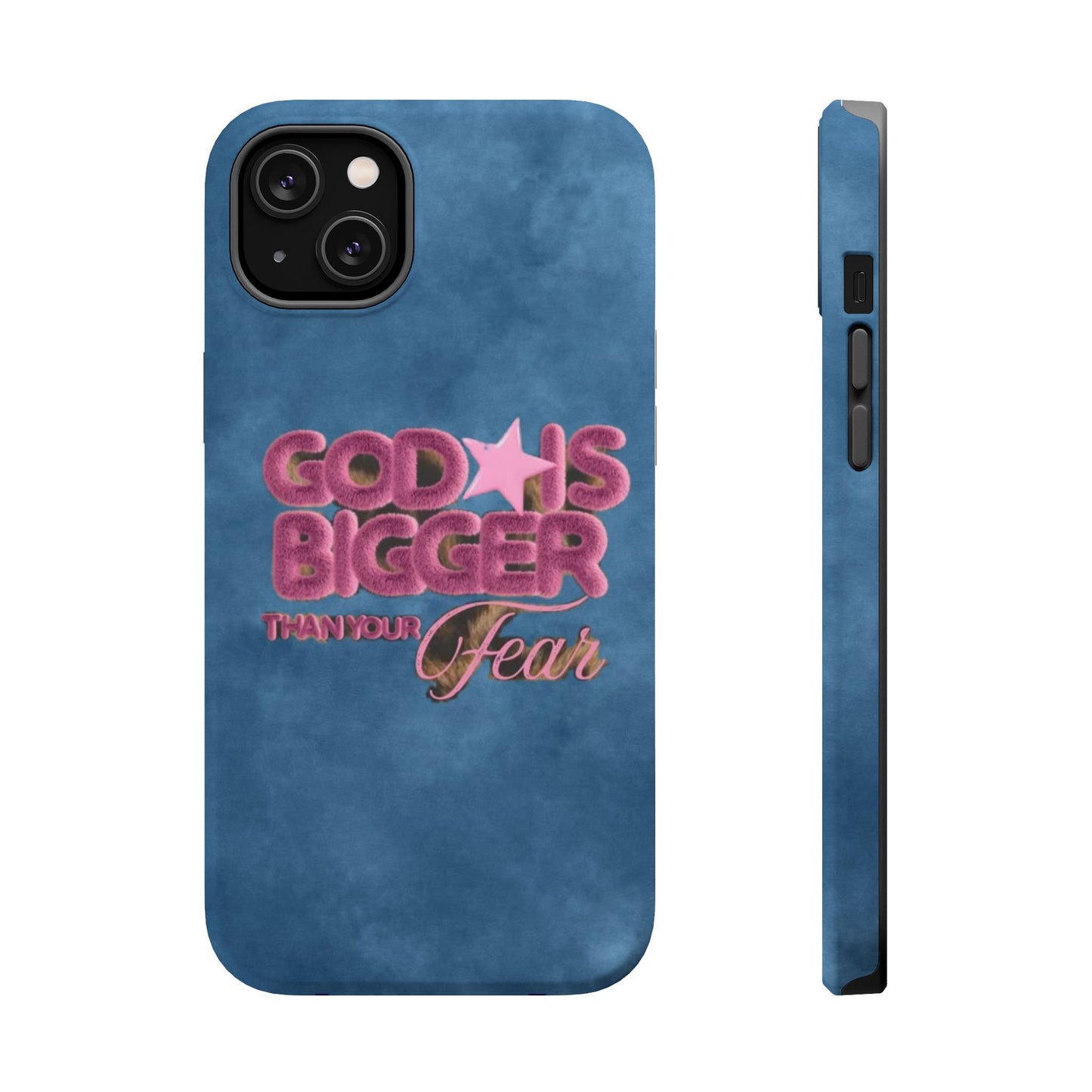 Phone Case — “God Is Bigger Than Your Fear” Magnetic Impact-Resistant Case