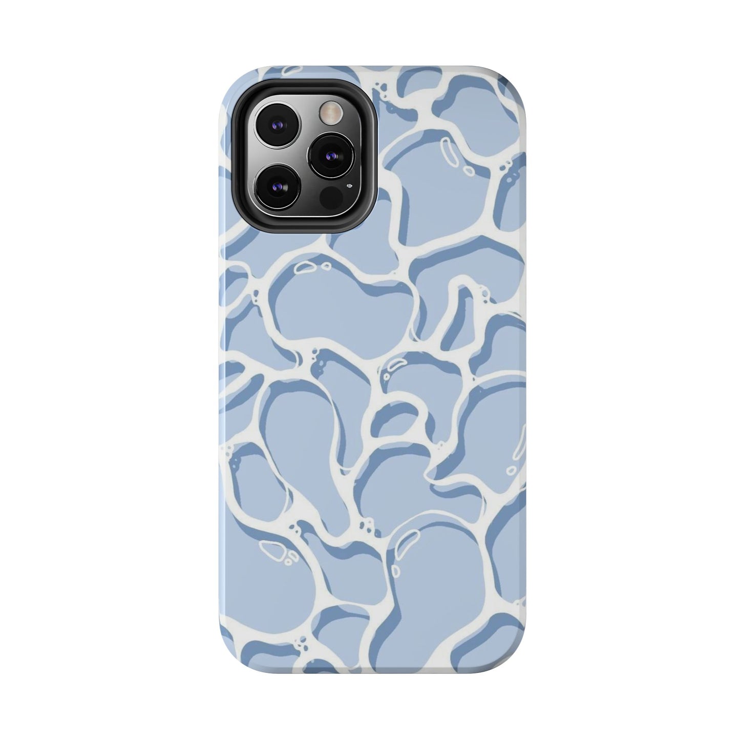Blue Abstract Pool Pattern Tough Phone Case