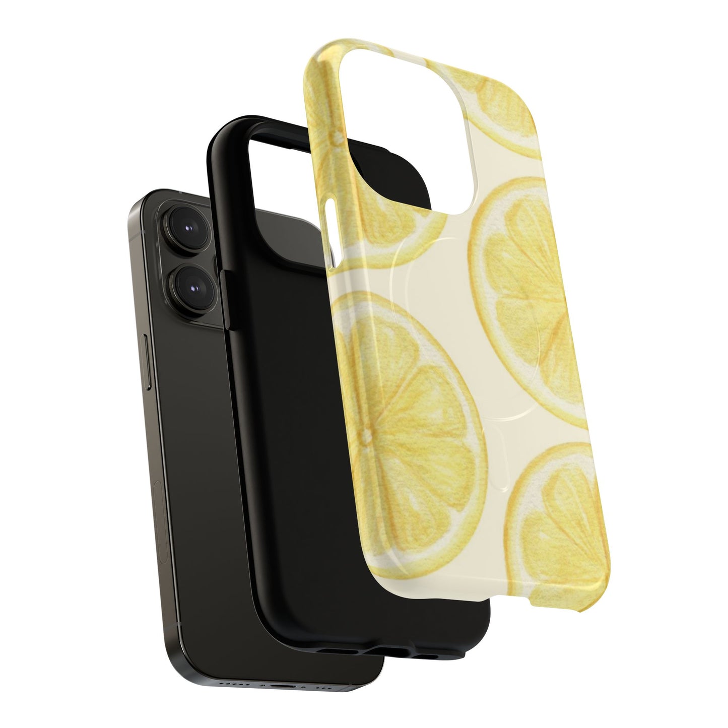 Lemon Slices Tough Magnetic Phone Case — Protective Citrus Pattern