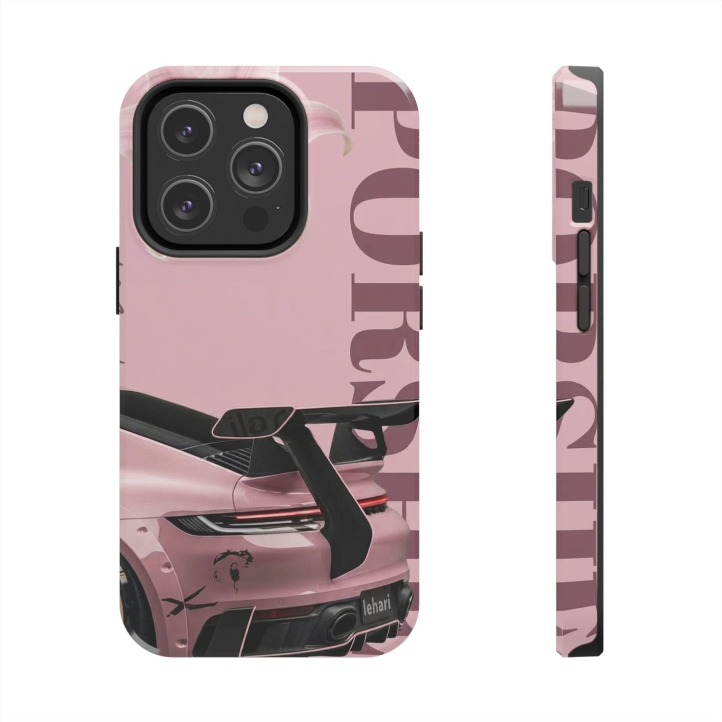 Pink Racing Car Tough Phone Case — 'Queen' Sportback Design
