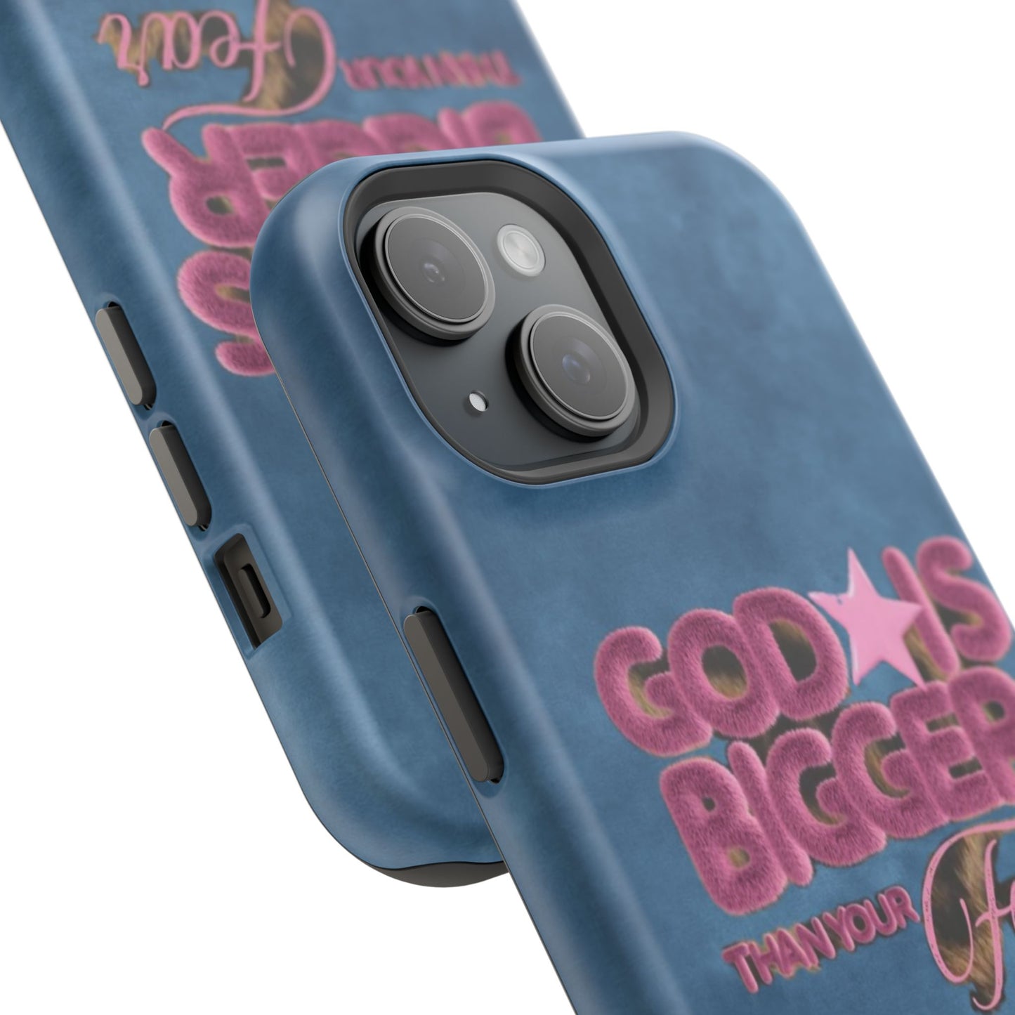 Phone Case — “God Is Bigger Than Your Fear” Magnetic Impact-Resistant Case
