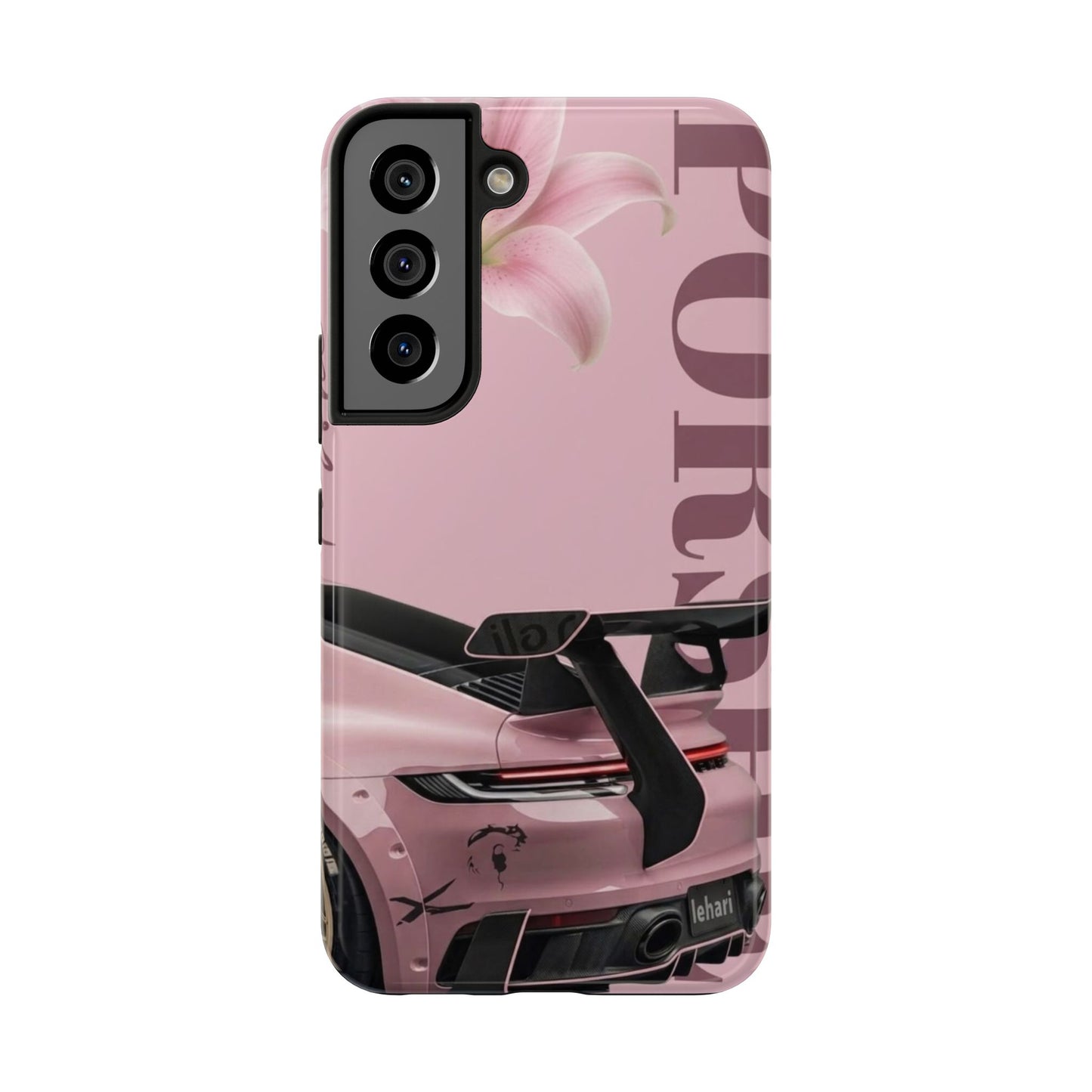 Pink Racing Car Tough Phone Case — 'Queen' Sportback Design