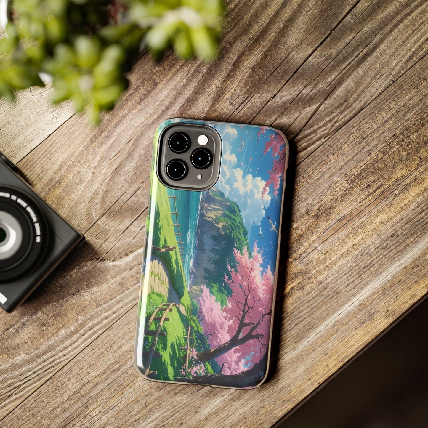 Tough Phone Case — Scenic Cherry Blossom Landscape Phone Cover