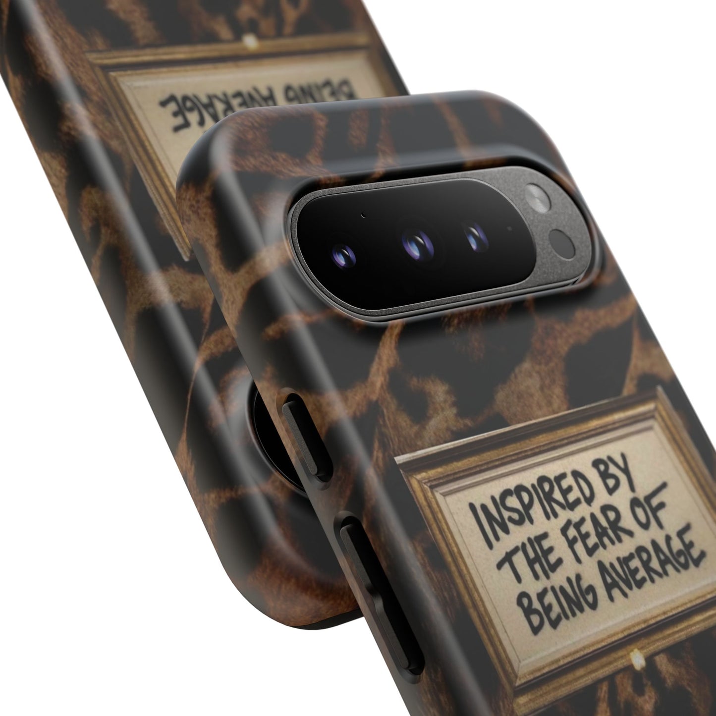 Leopard 'Inspired by the Fear of Being Average' Phone Case