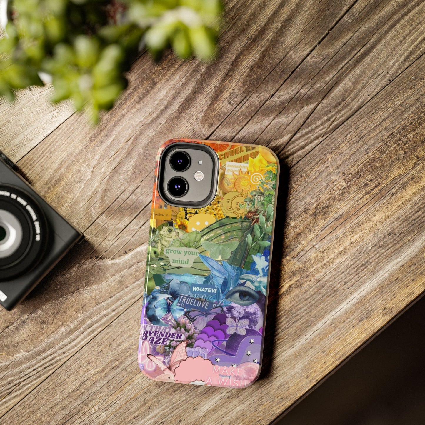 Collage Art Phone Case — 'Grow Your Mind' Lavender Haze Tough Case
