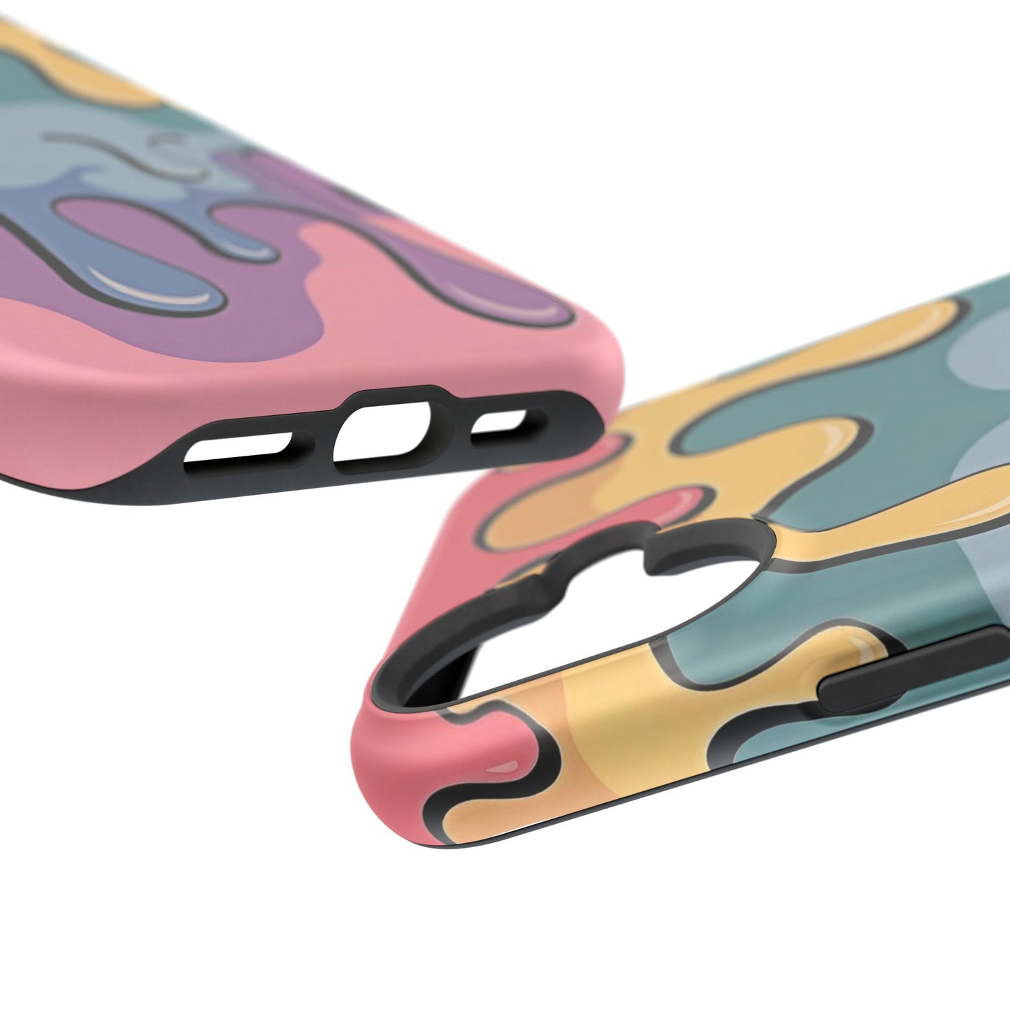 Colorful Drip Magnetic Phone Case — Impact-Resistant iPhone Cover