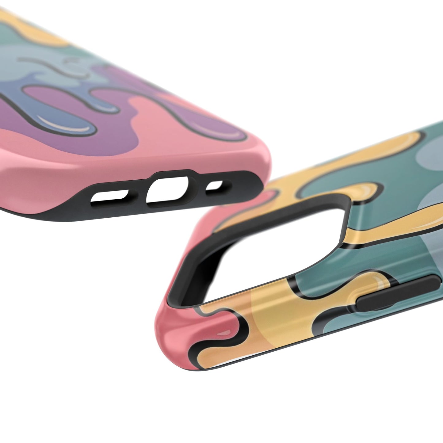 Colorful Drip Magnetic Phone Case — Impact-Resistant iPhone Cover