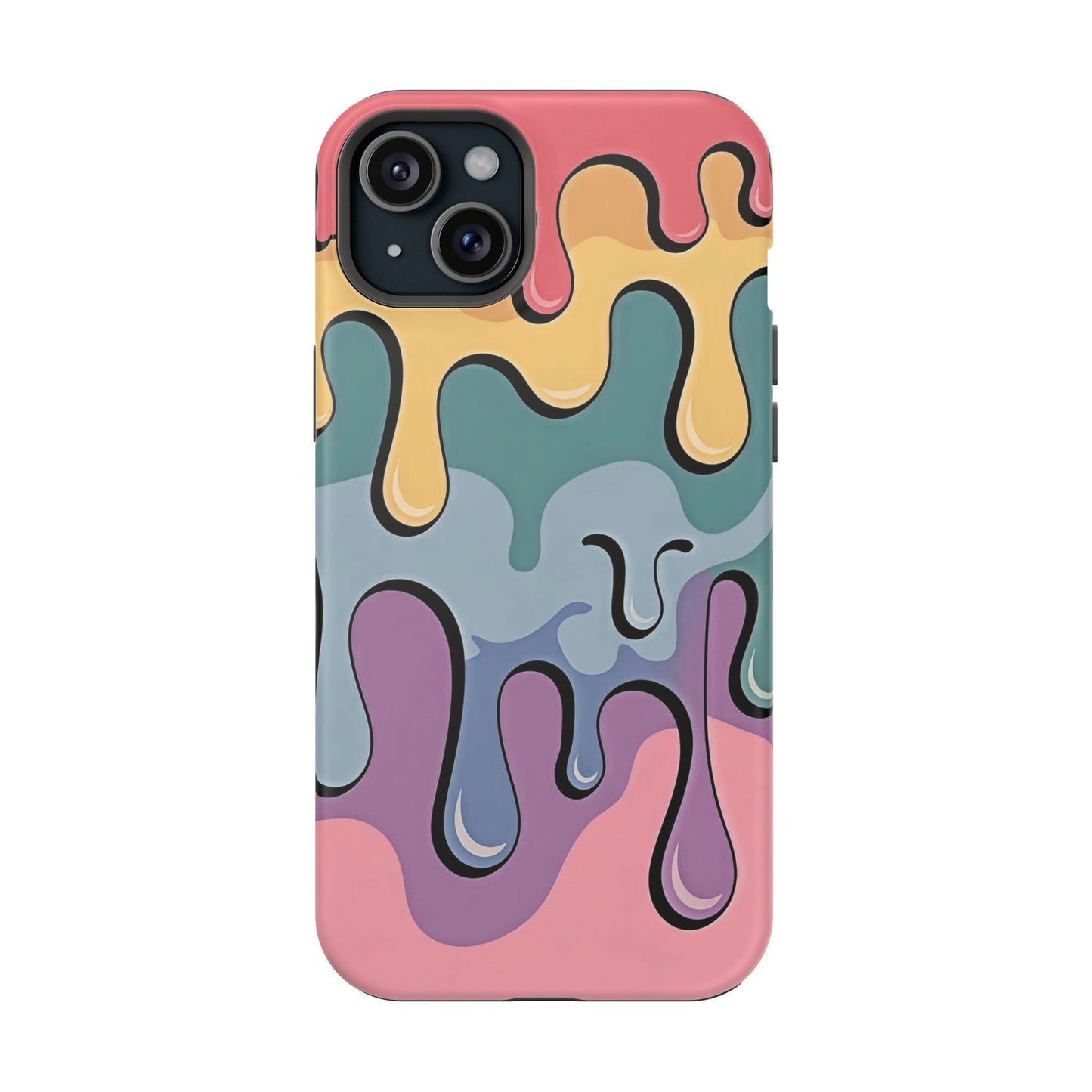 Colorful Drip Magnetic Phone Case — Impact-Resistant iPhone Cover
