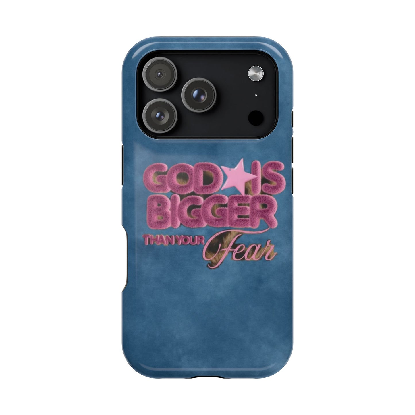 Phone Case — “God Is Bigger Than Your Fear” Magnetic Impact-Resistant Case