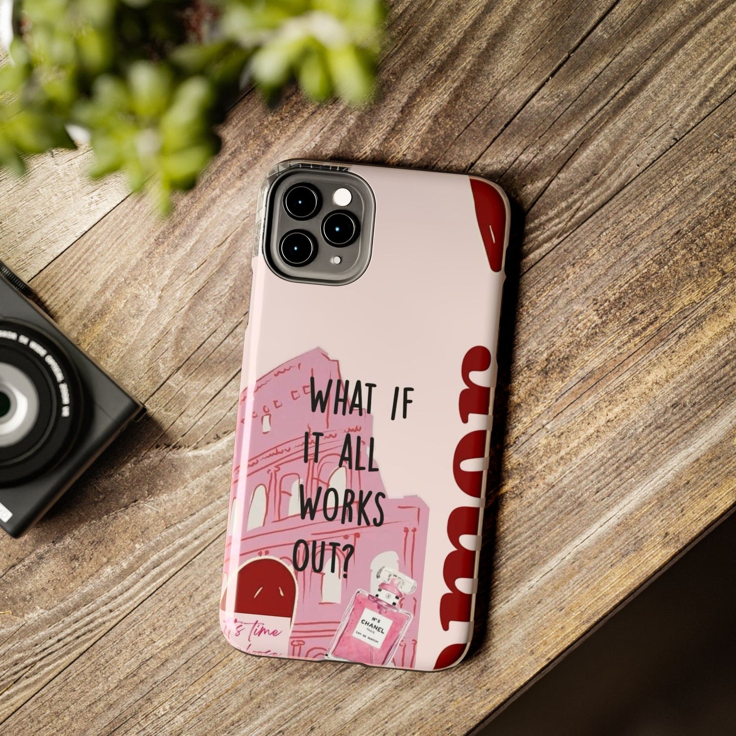 What If It All Works Out Phone Case - Pink Motivational Tough Case