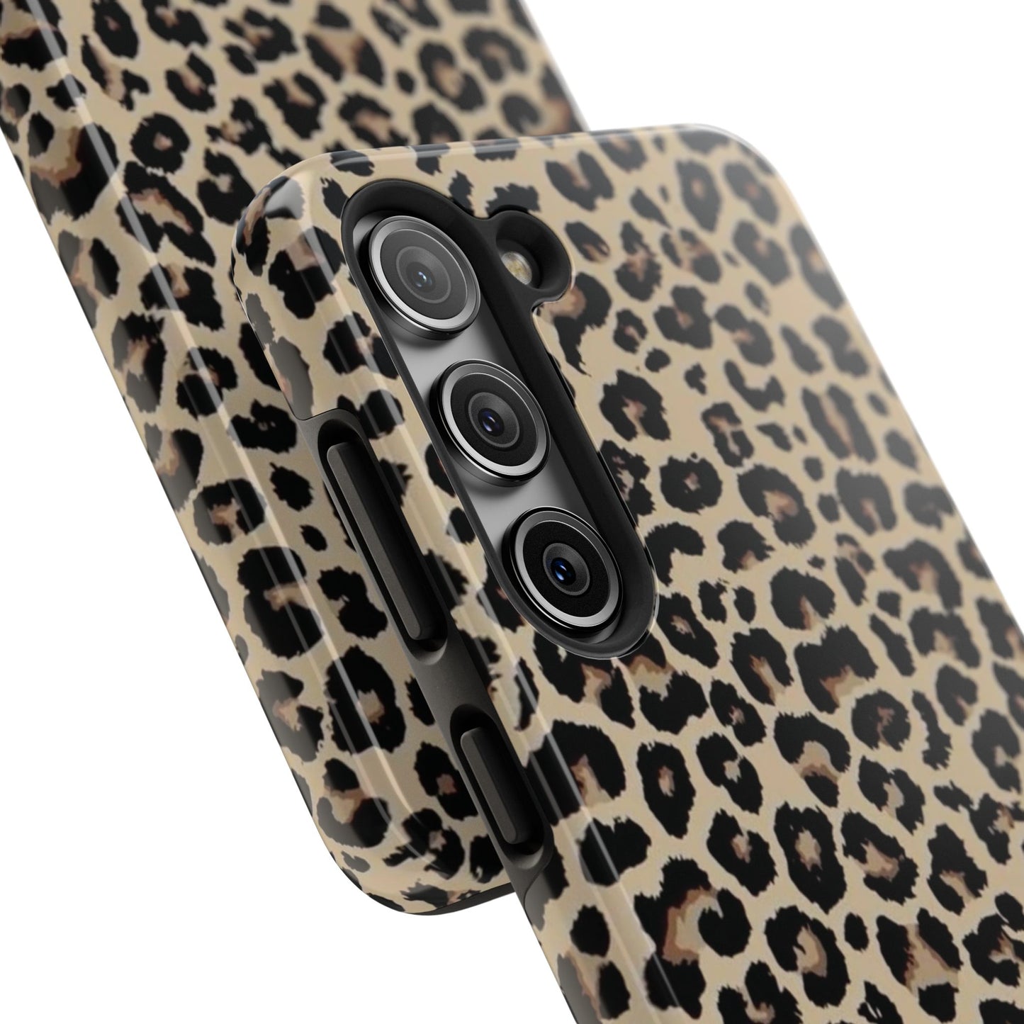 Leopard Print Tough Phone Case — Durable Protective iPhone Cover