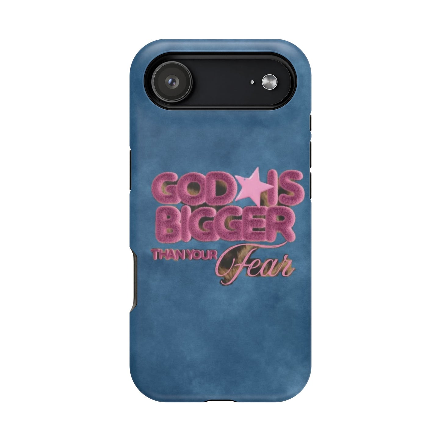 Phone Case — “God Is Bigger Than Your Fear” Magnetic Impact-Resistant Case