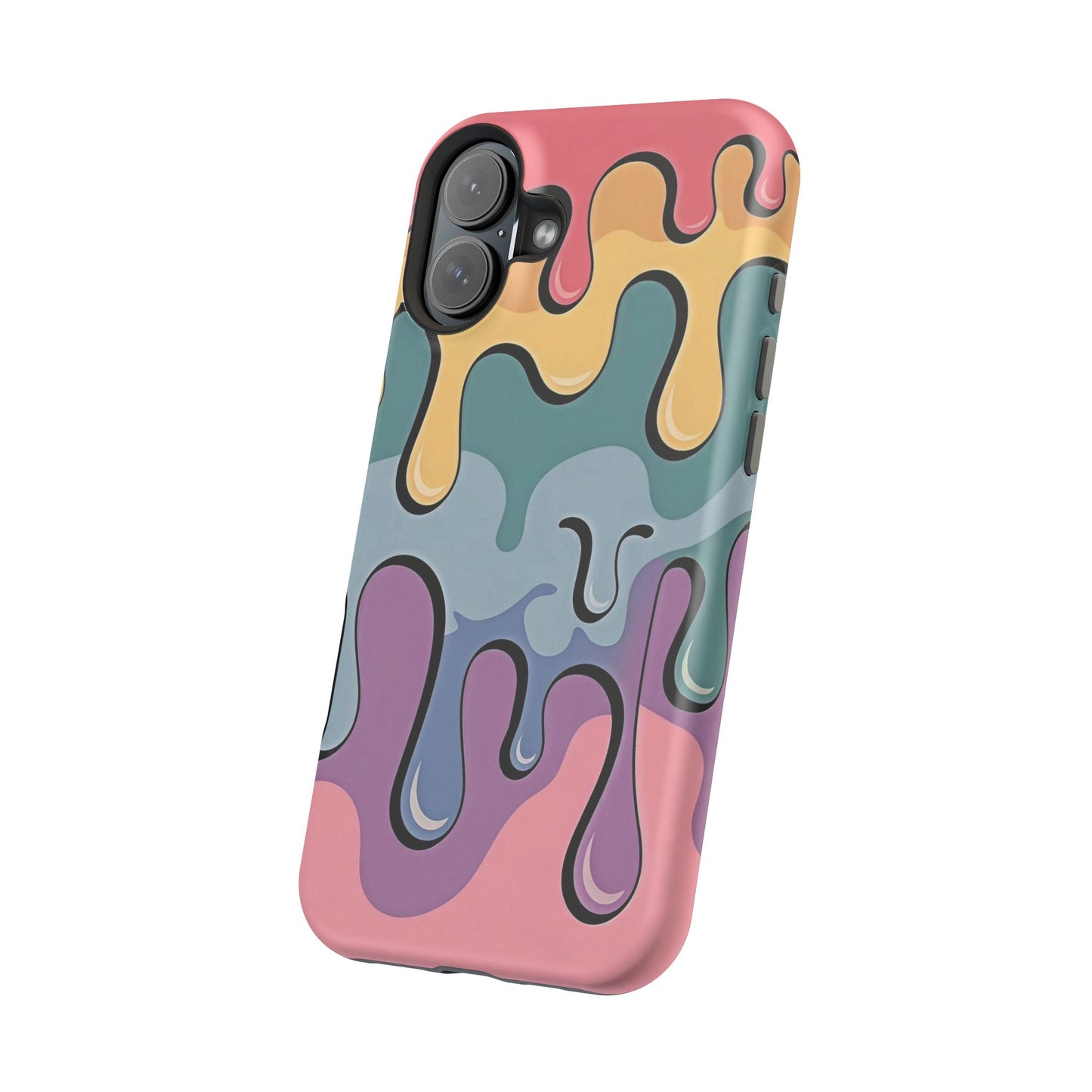 Colorful Drip Magnetic Phone Case — Impact-Resistant iPhone Cover