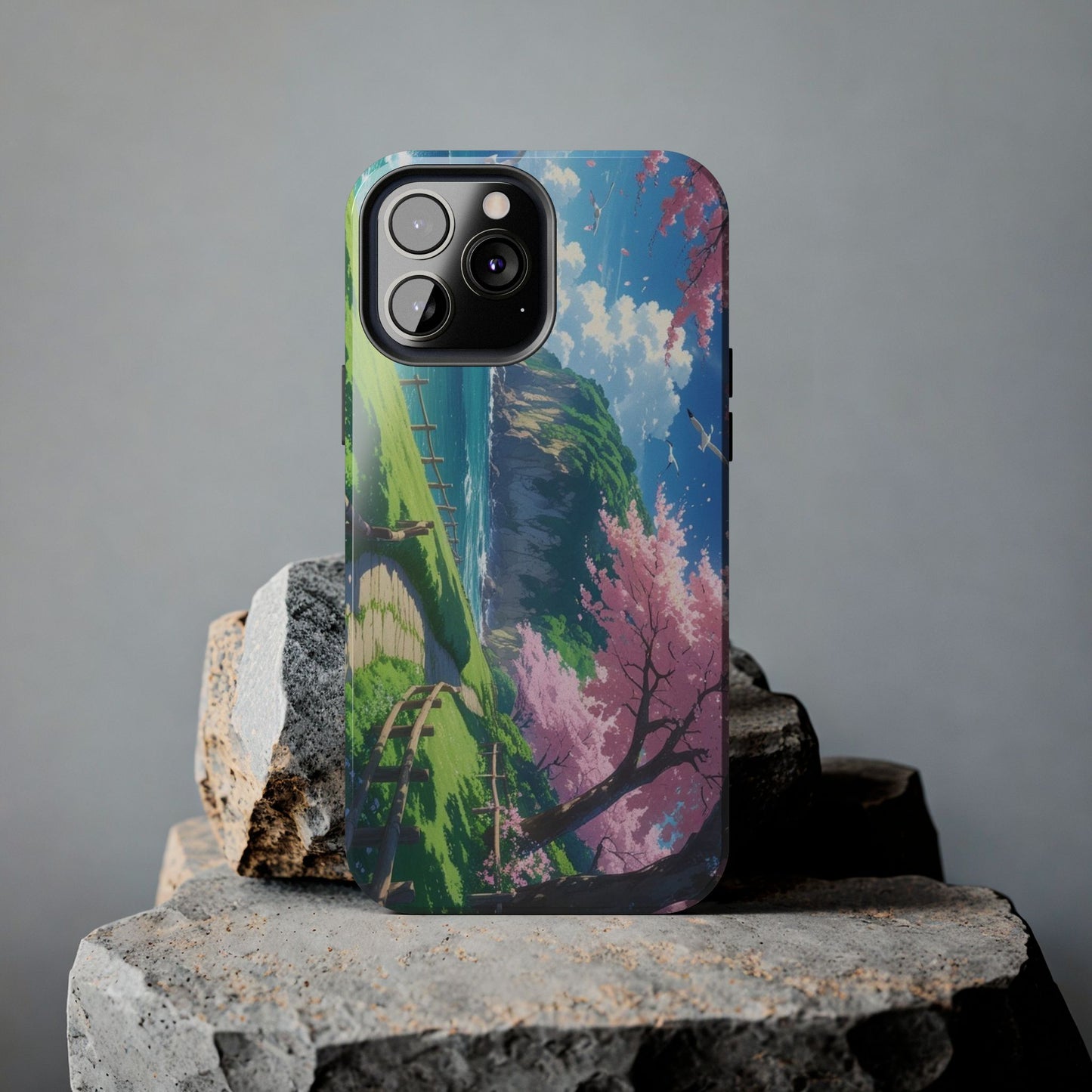 Tough Phone Case — Scenic Cherry Blossom Landscape Phone Cover