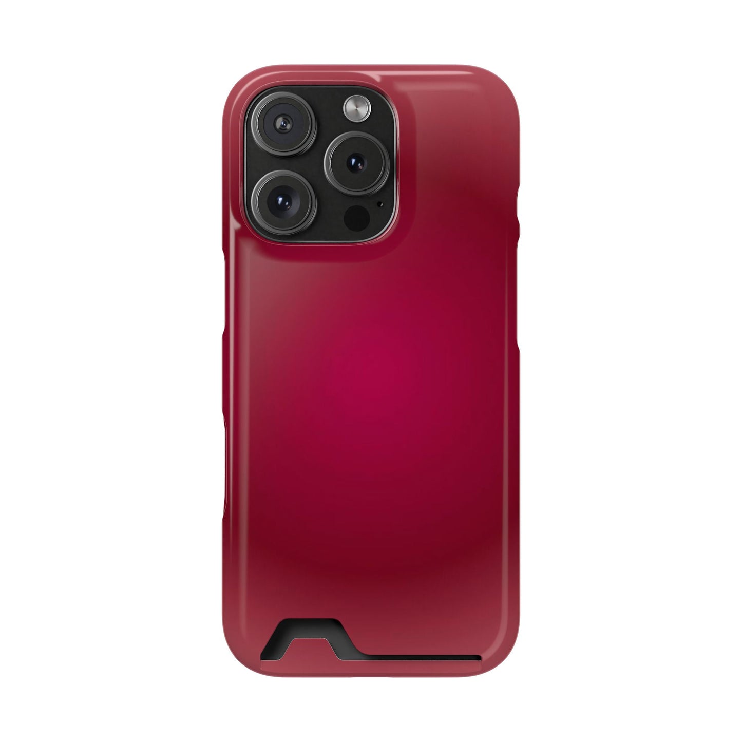 Slim Card-Holder Phone Case — Magnetic Red Wallet Cover