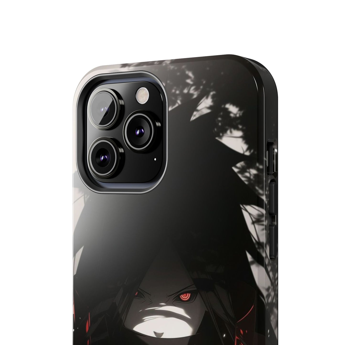Anime Dark Ninja Phone Case — Red Eye Silhouette Tough Phone Case