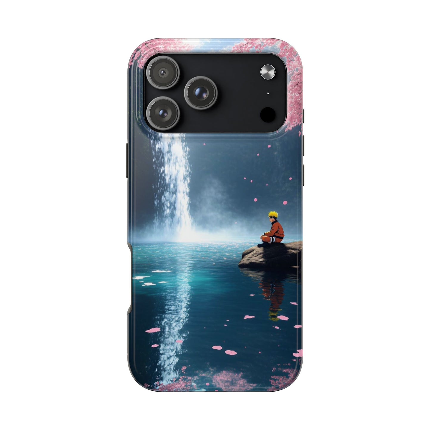 Naruto Scenic Tough Phone Case — Waterfall Meditation Anime Cover