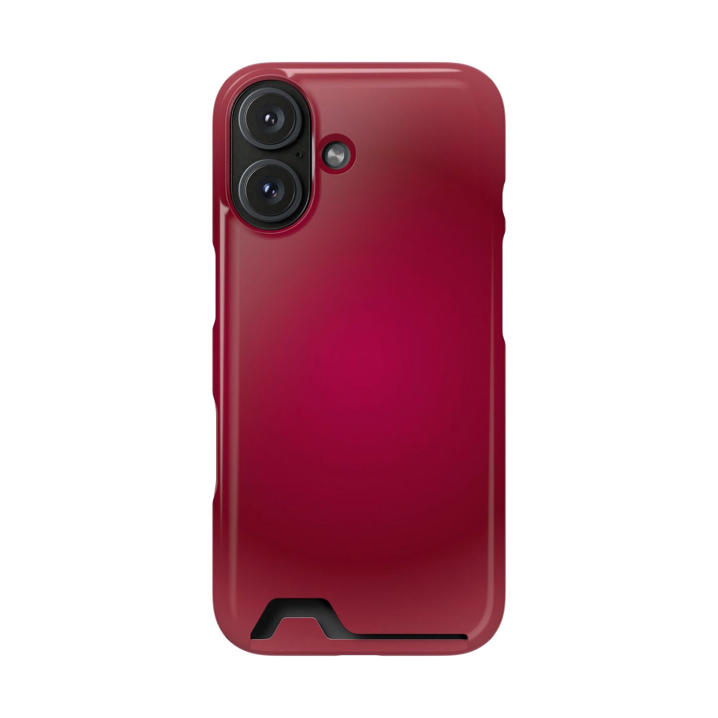 Slim Card-Holder Phone Case — Magnetic Red Wallet Cover
