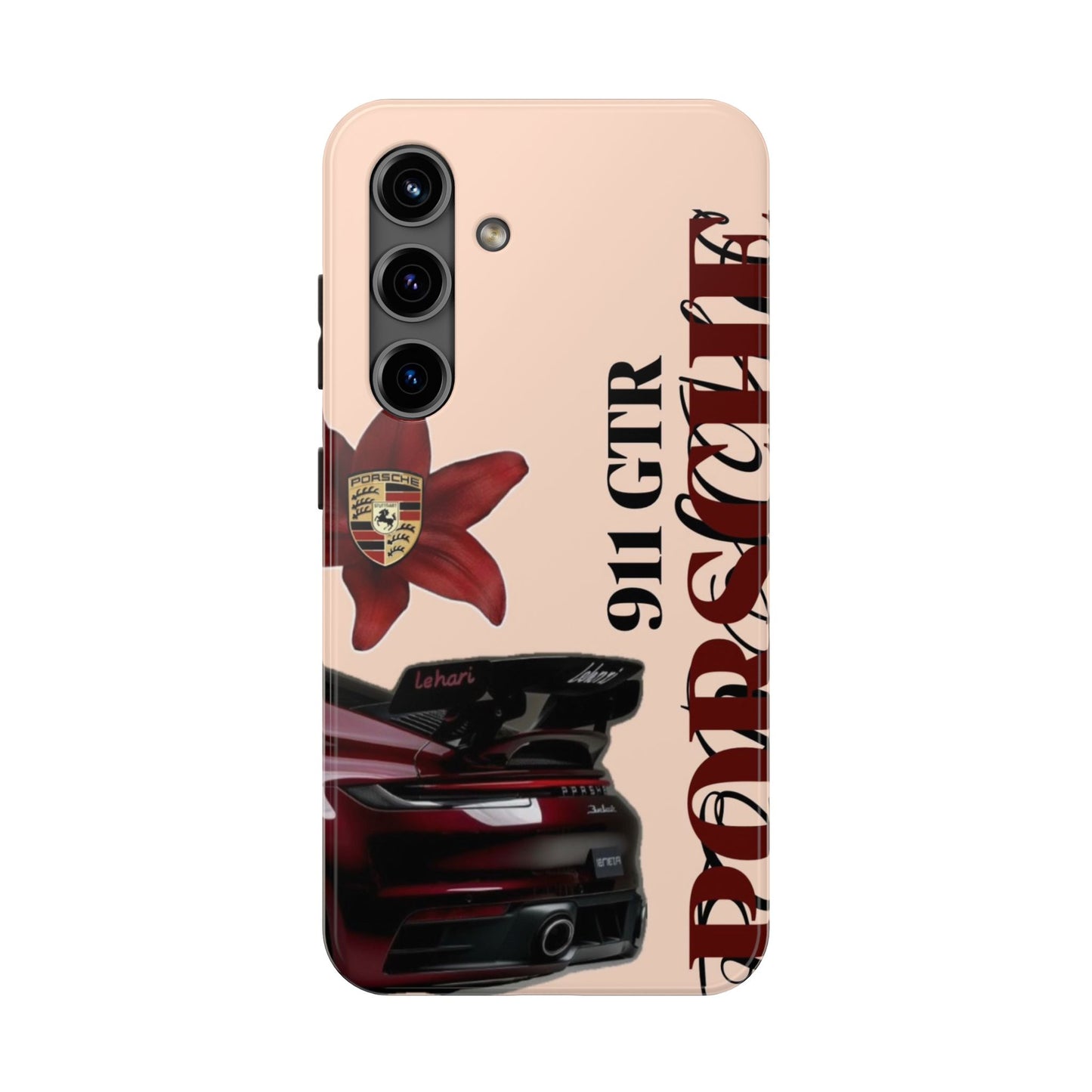 Porsche 911 GT-R Red Orchid Tough Phone Case — Sports Car Protective Cover