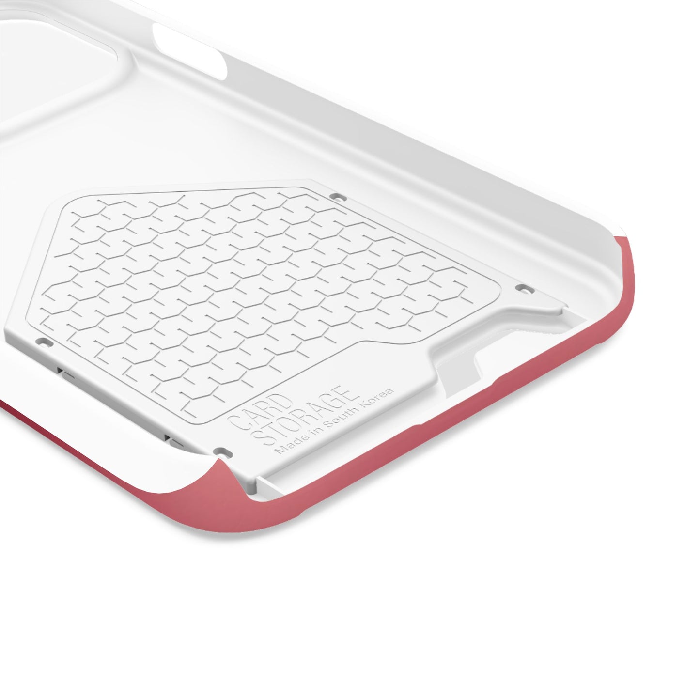 Slim Card-Holder Phone Case — Magnetic Red Wallet Cover