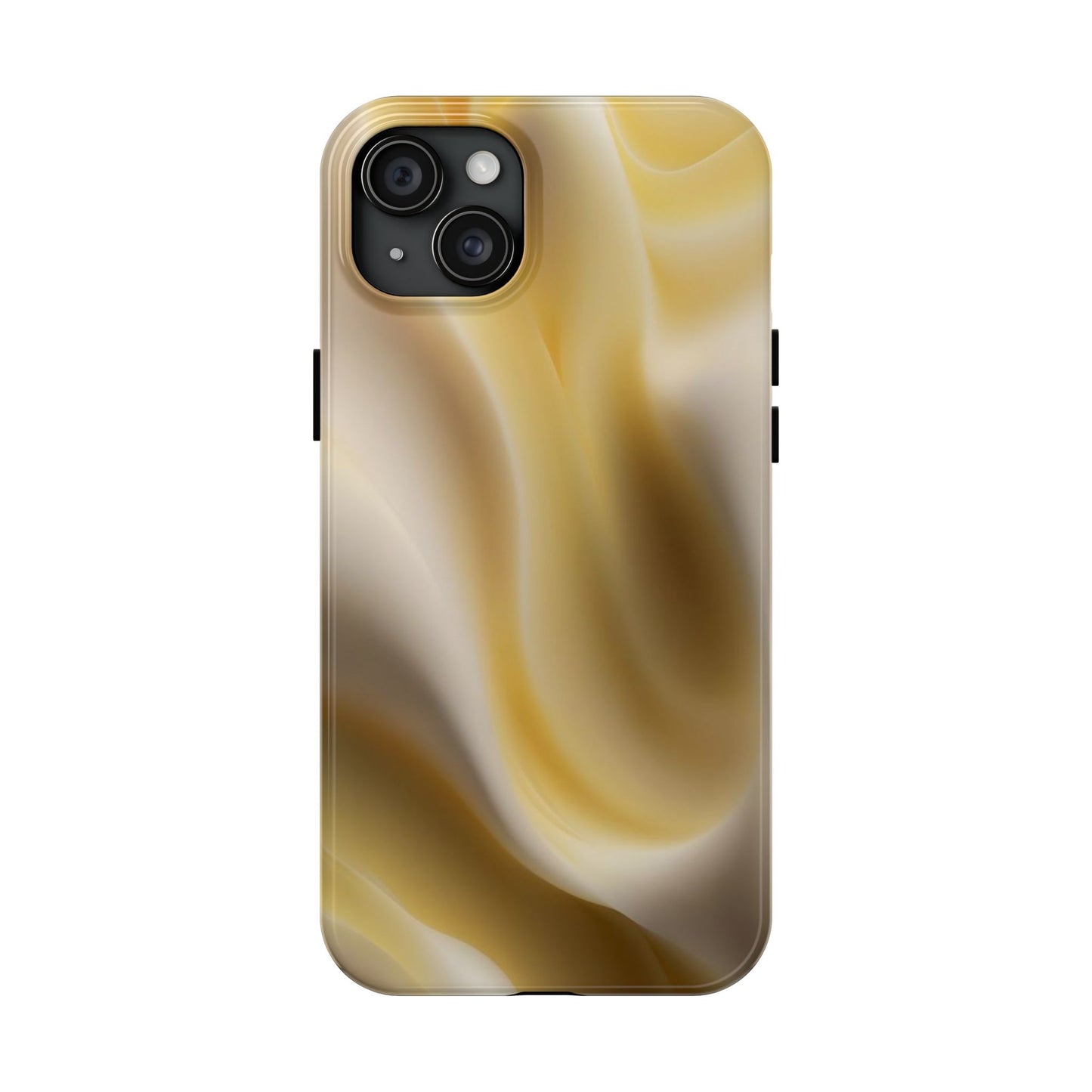 Gold Marble Tough Phone Case — Protective iPhone Case with Elegant Swirl Design