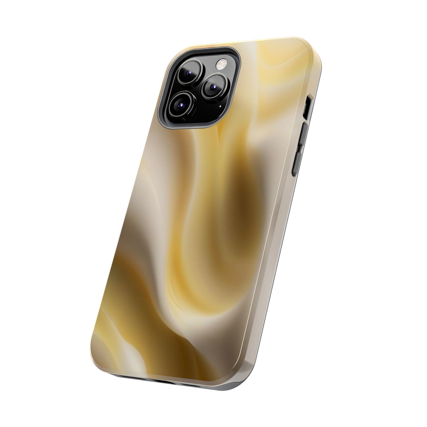 Gold Marble Tough Phone Case — Protective iPhone Case with Elegant Swirl Design