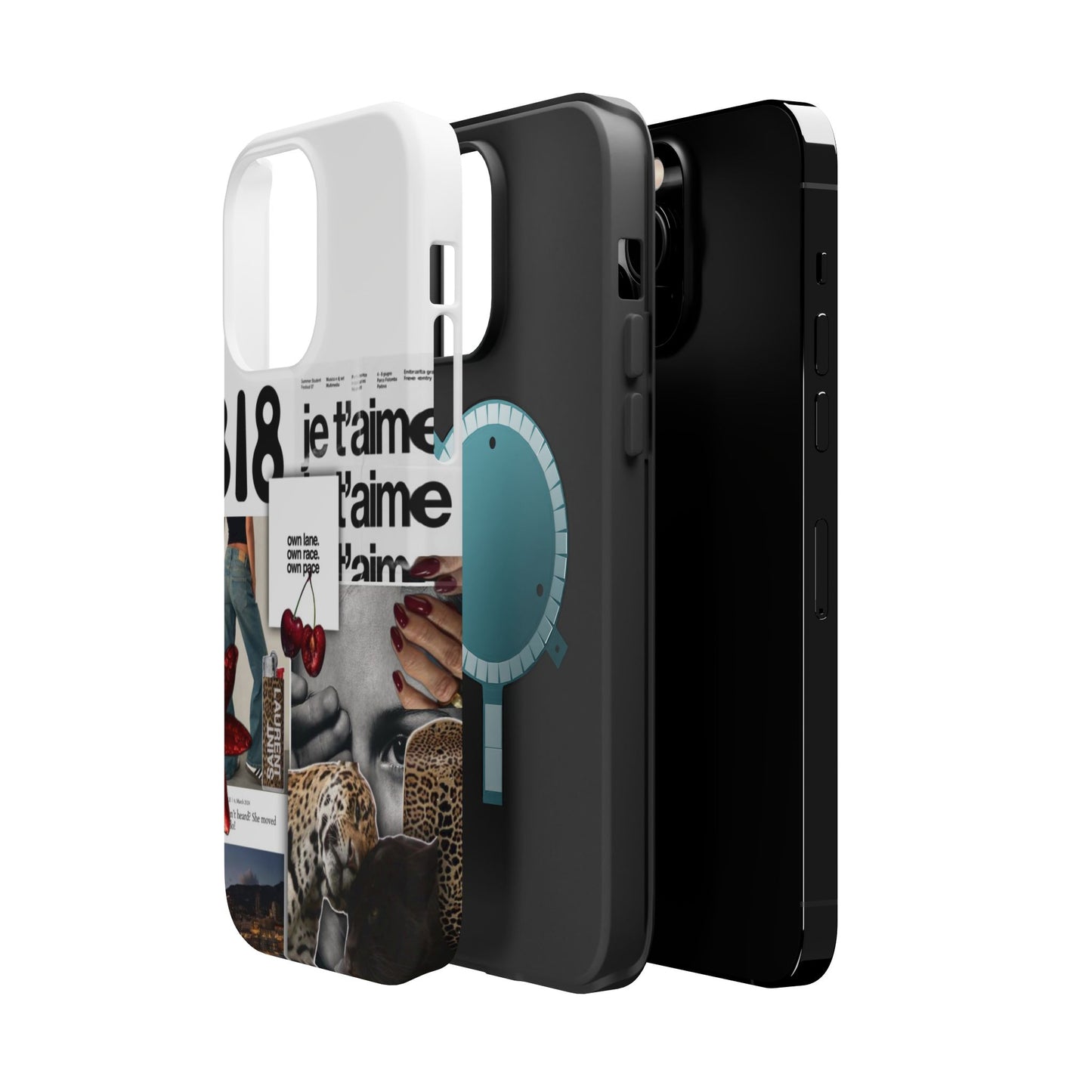 Collage 'Je t’aime' Magnetic Impact-Resistant Phone Case