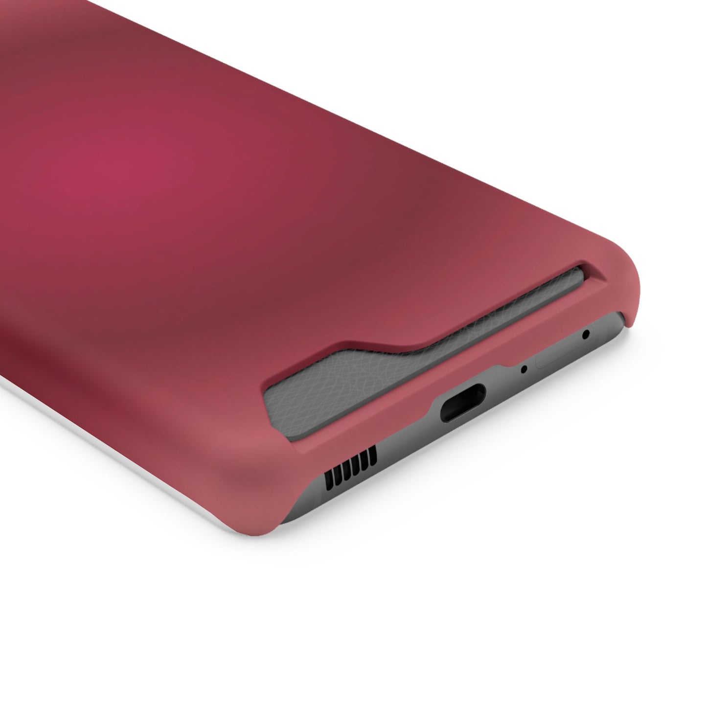 Slim Card-Holder Phone Case — Magnetic Red Wallet Cover